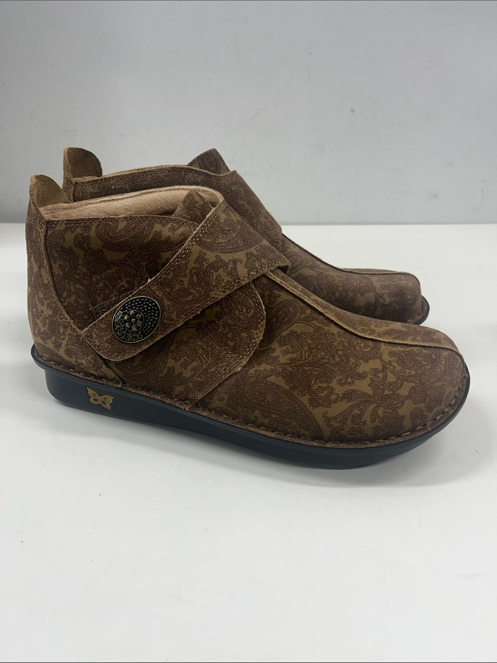 New Alegria Caiti Brown Ankle Boots Booties Size 42 (US 11.5-12) - Picture 2 of 9